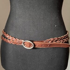 American Eagle Brown Double Braided Belt